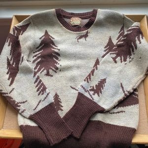 Vintage 1940s ski sweater. Amazing Americana